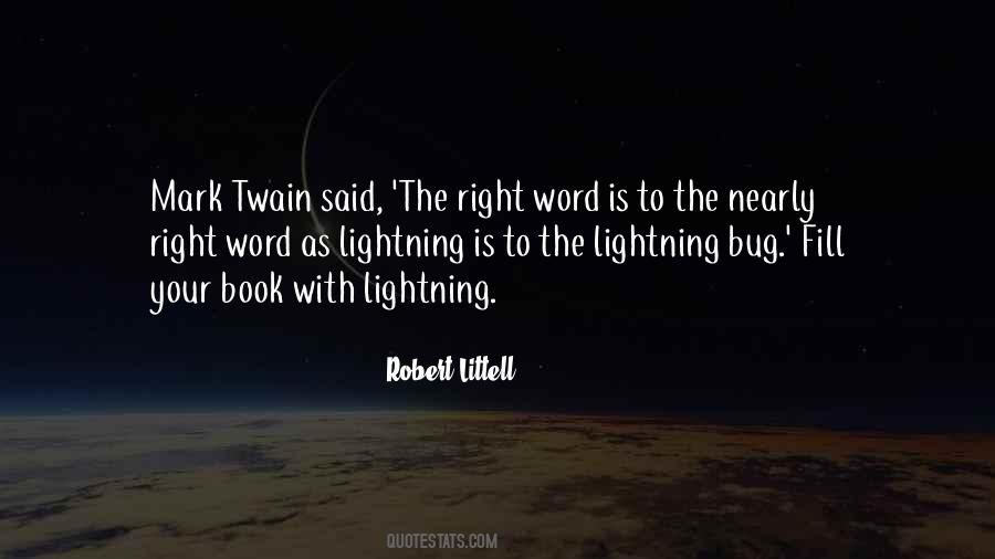 Quotes About Lightning #1233453