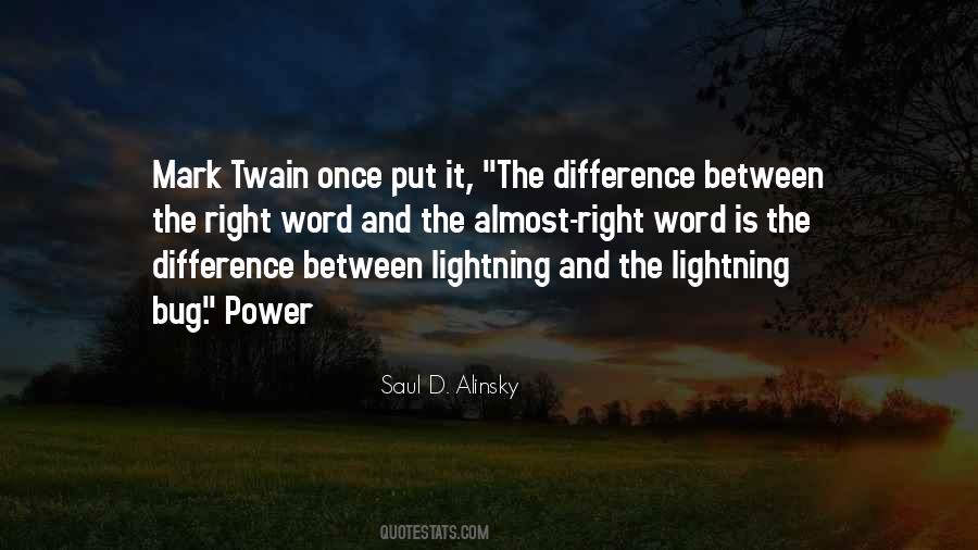 Quotes About Lightning #1251209