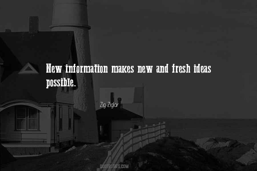 Fresh Ideas Quotes #869928