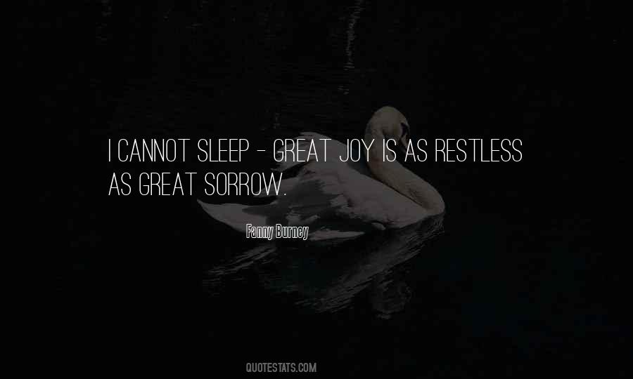 Quotes About Restless Sleep #1589886