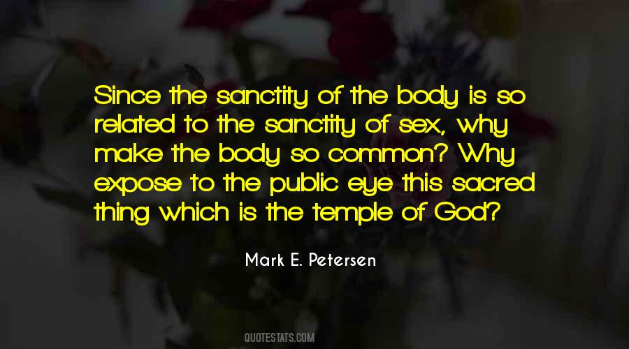 Quotes About Body Temple #1465559