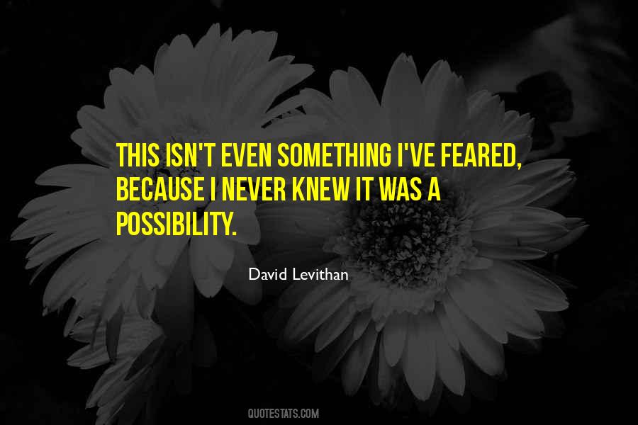 Quotes About Possibility #26117