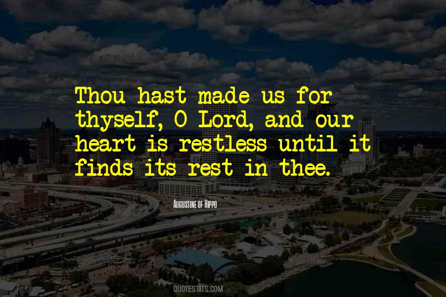 Quotes About Restless Heart #1153105