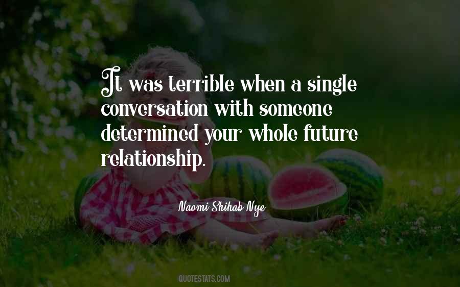 Quotes About Single Relationship #1408923
