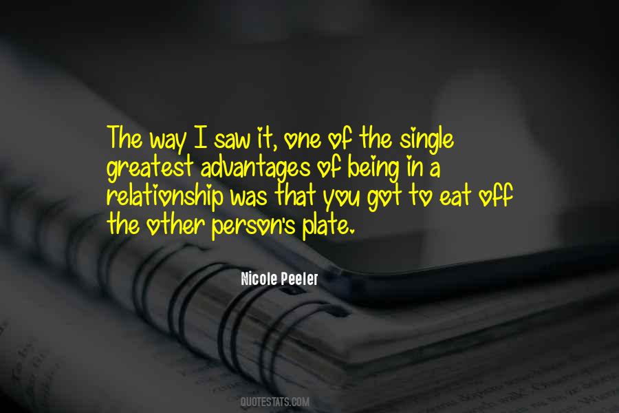 Quotes About Single Relationship #237508
