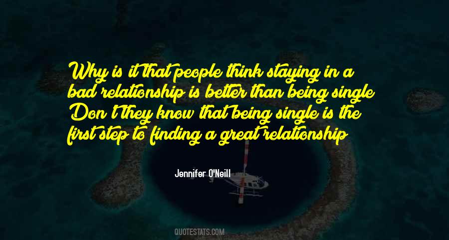 Quotes About Single Relationship #365542