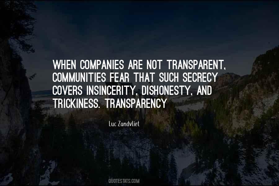 Quotes About Transparency #1189063