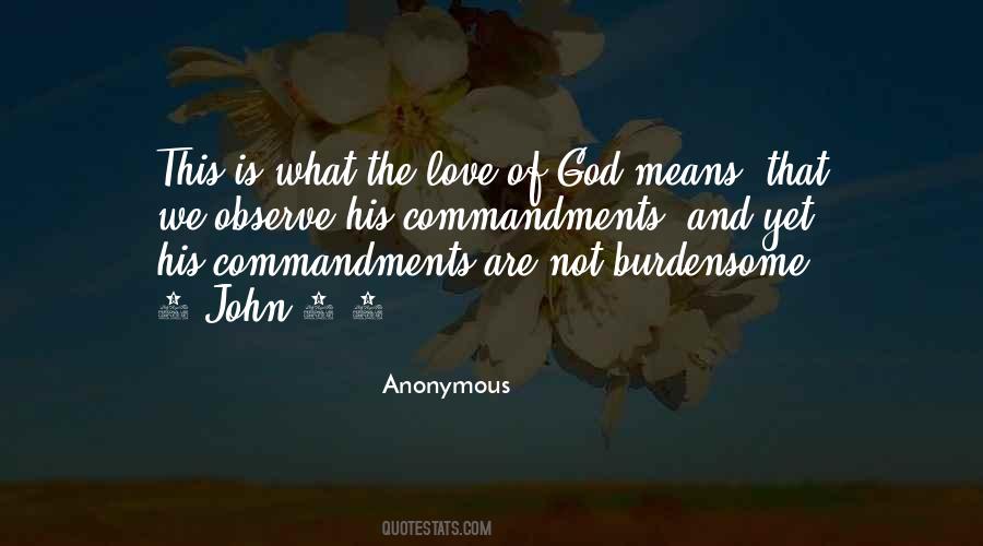 Quotes About Commandments Of God #1444030