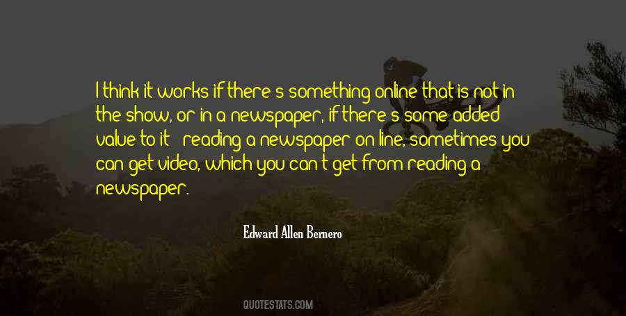 Quotes About Reading The Newspaper #1167389