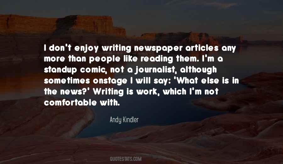 Quotes About Reading The Newspaper #222684