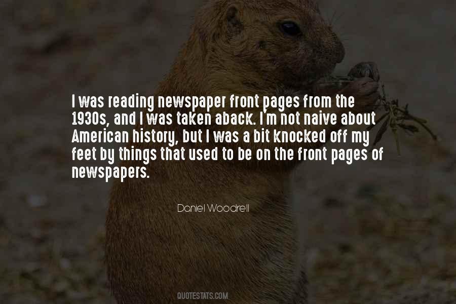 Quotes About Reading The Newspaper #914496