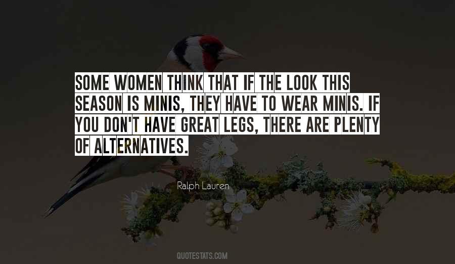 Quotes About Alternatives #1296399