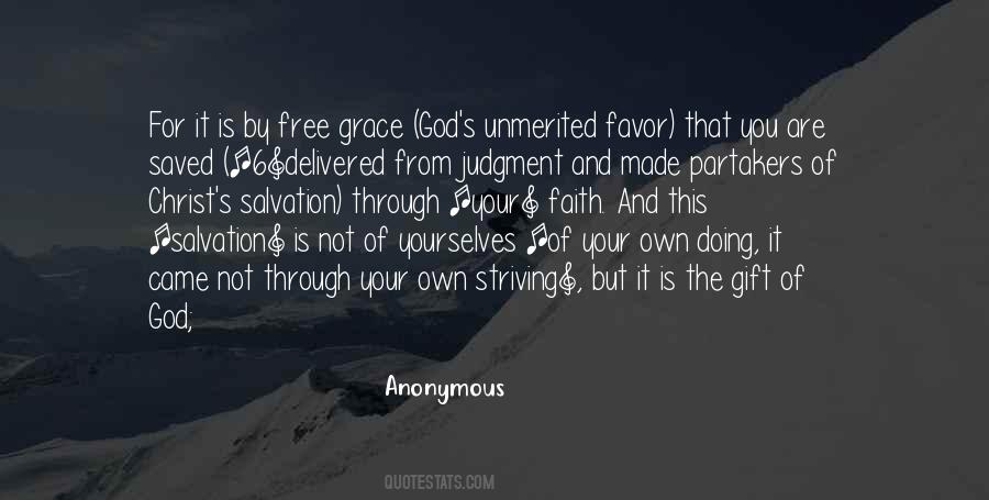 Gift Of Grace Quotes #1374626