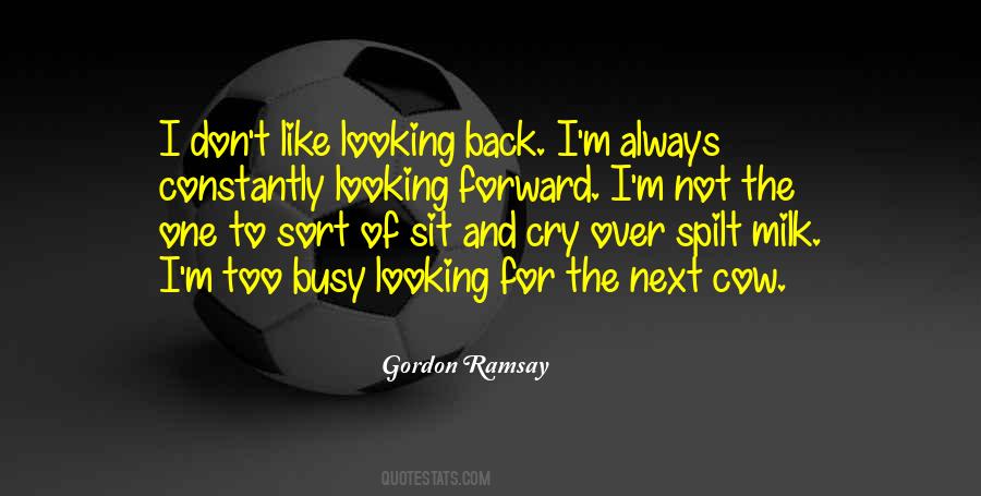 Quotes About Looking Back And Looking Forward #1693077