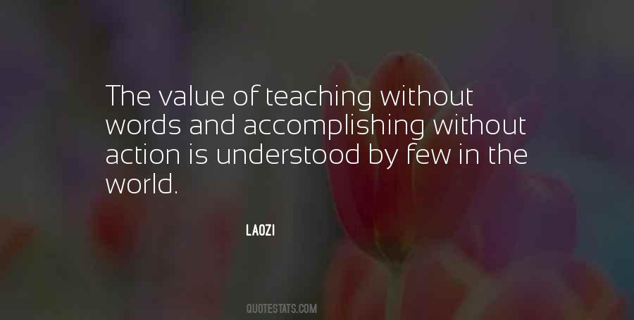 Words Without Action Quotes #1567785