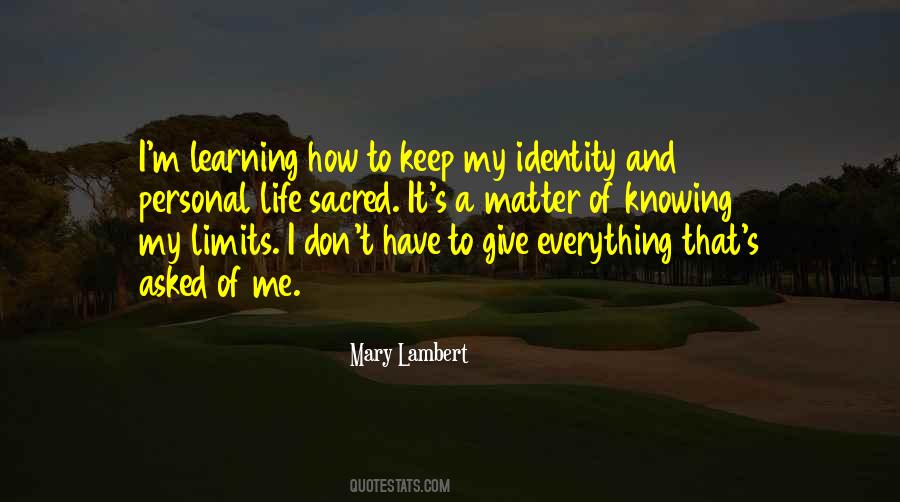 Quotes About Personal Identity #570308