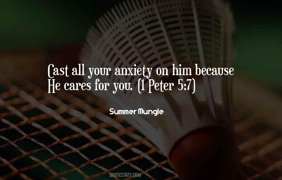 1 Peter 5 7 Quotes #1819954