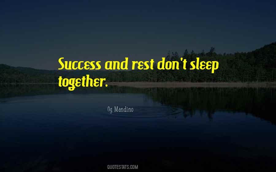 Quotes About Rest And Sleep #1668920
