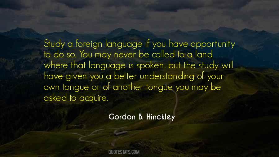 Quotes About Foreign Language #1533083