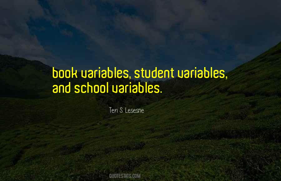 Quotes About Variables #932591