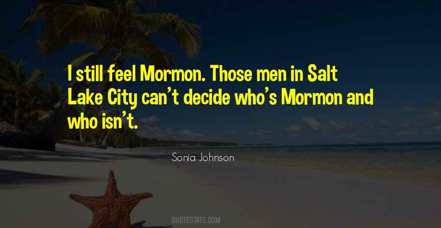 Quotes About Salt Lake City #1296121
