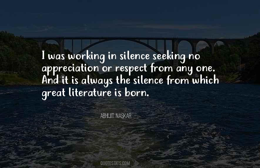 Born Of Silence Quotes #966332