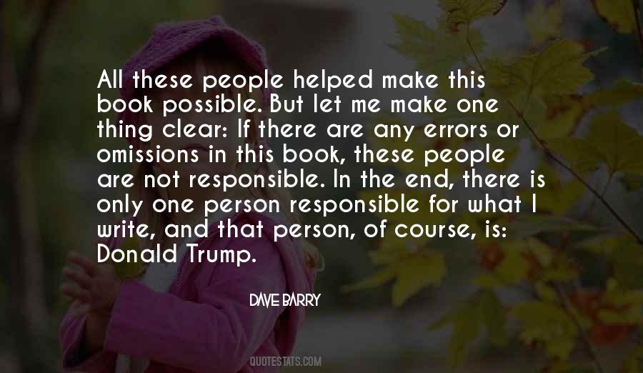 Quotes About Responsible Person #1147030