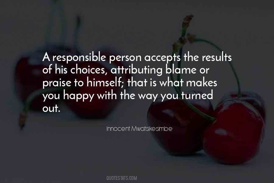 Quotes About Responsible Person #658374