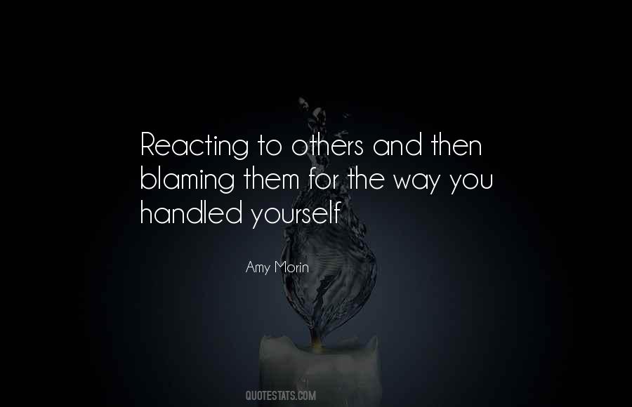 Quotes About Blaming Yourself #1210793