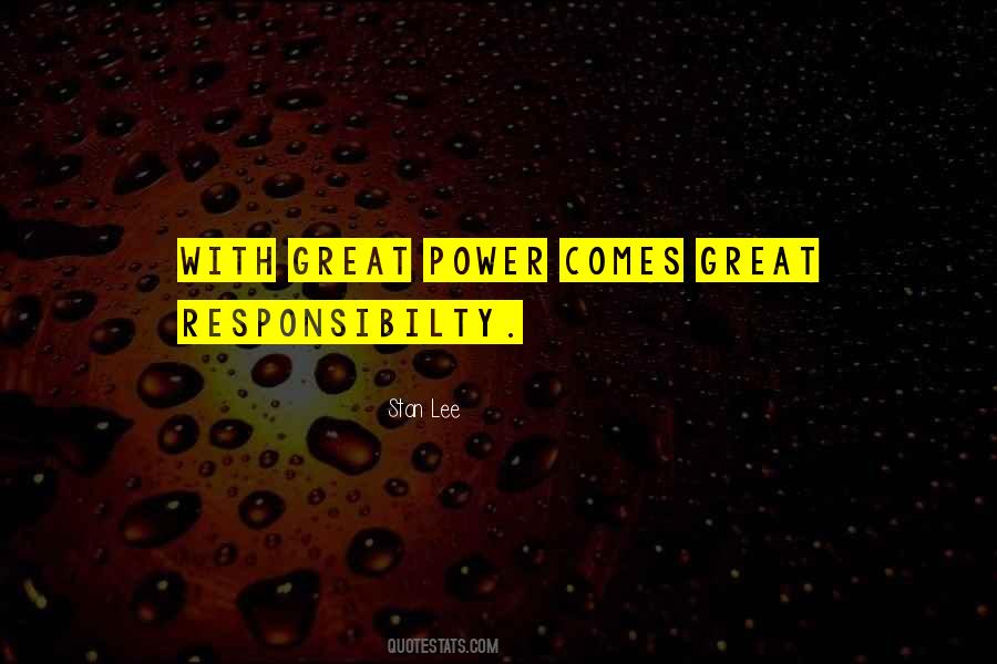 Quotes About Responsibilty #619109
