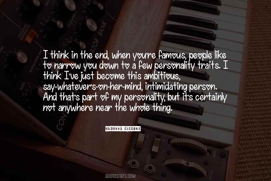 Quotes About Personality Traits #1337258