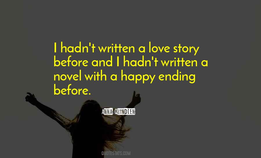 Quotes About Happy Love Story #1325190