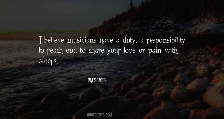Quotes About Responsibility Love #182789