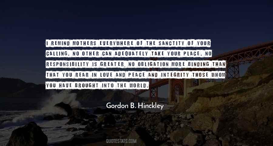 Quotes About Responsibility Love #730049