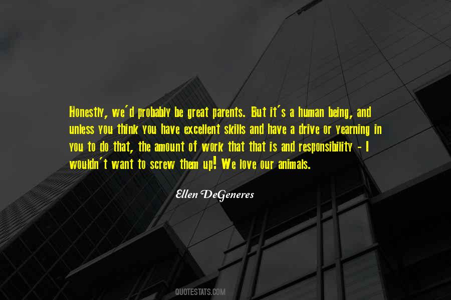 Quotes About Responsibility Love #84796