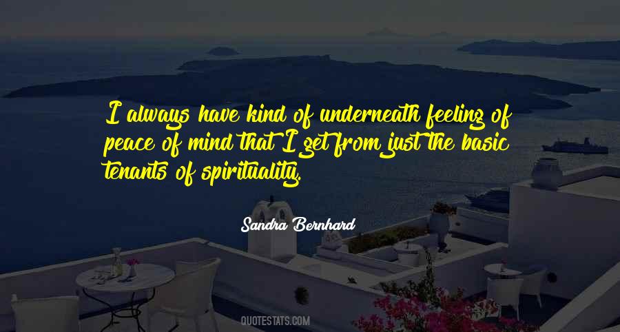Feeling Well Peace Of Mind Quotes #566042