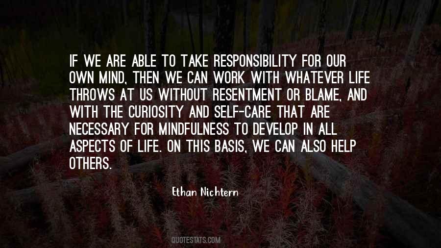 Quotes About Responsibility For Others #1246726