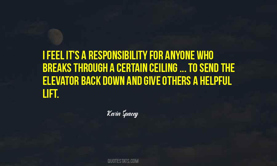 Quotes About Responsibility For Others #815879