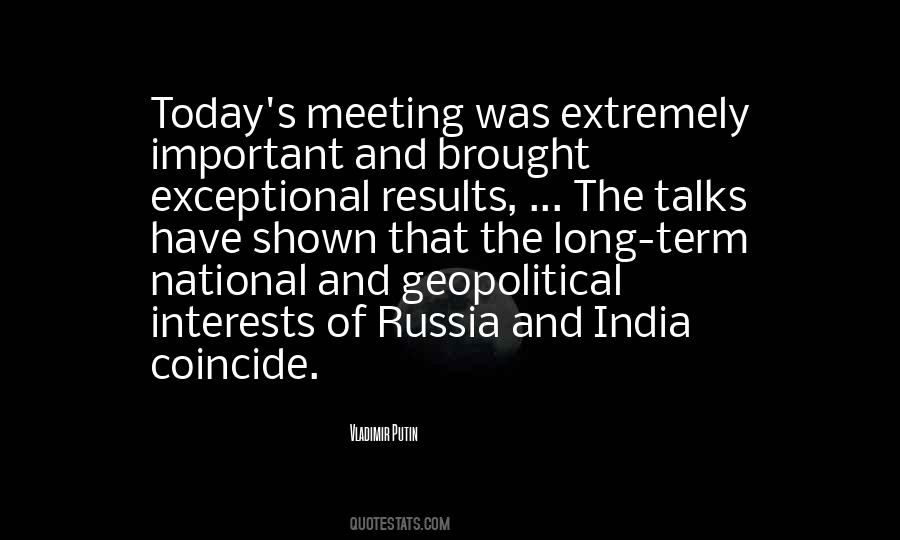 Un Meeting Quotes #5624