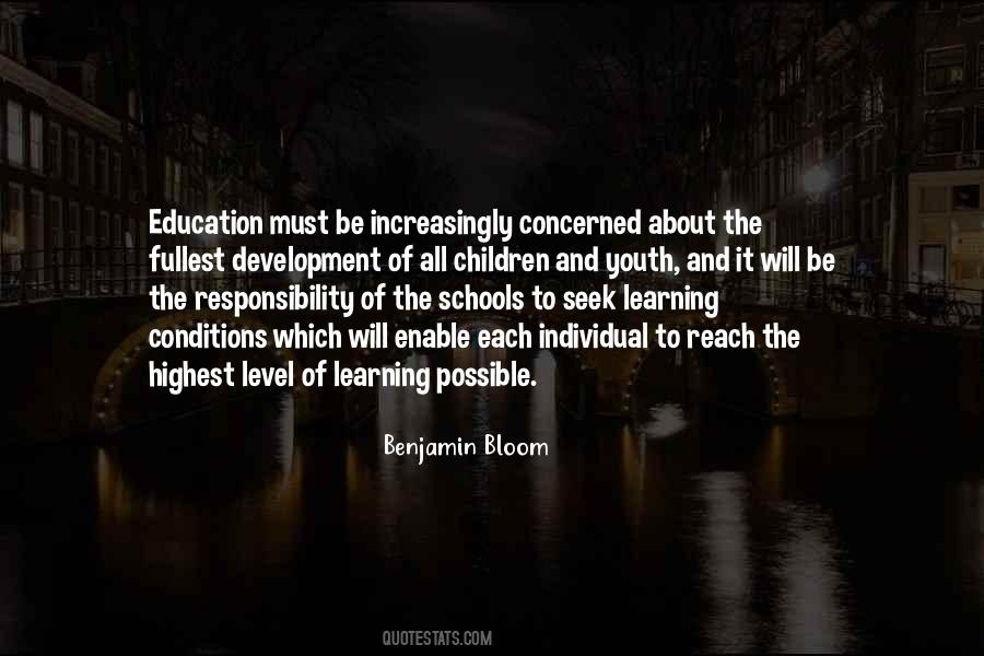 Quotes About Responsibility For Learning #238801