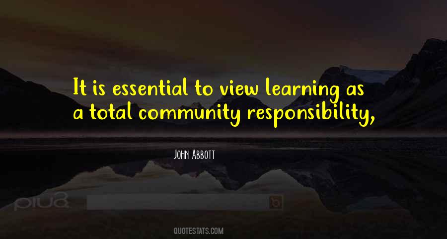 Quotes About Responsibility For Learning #696544