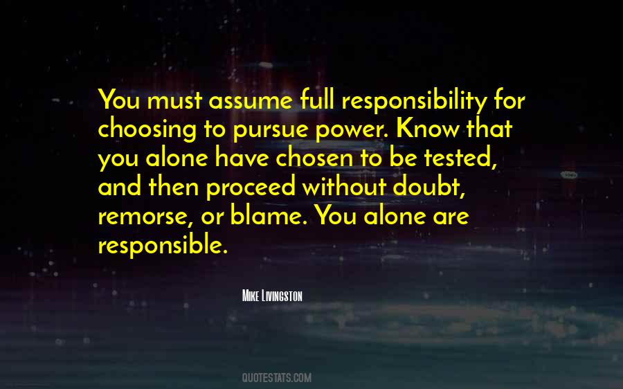 Quotes About Responsibility And Power #1275721