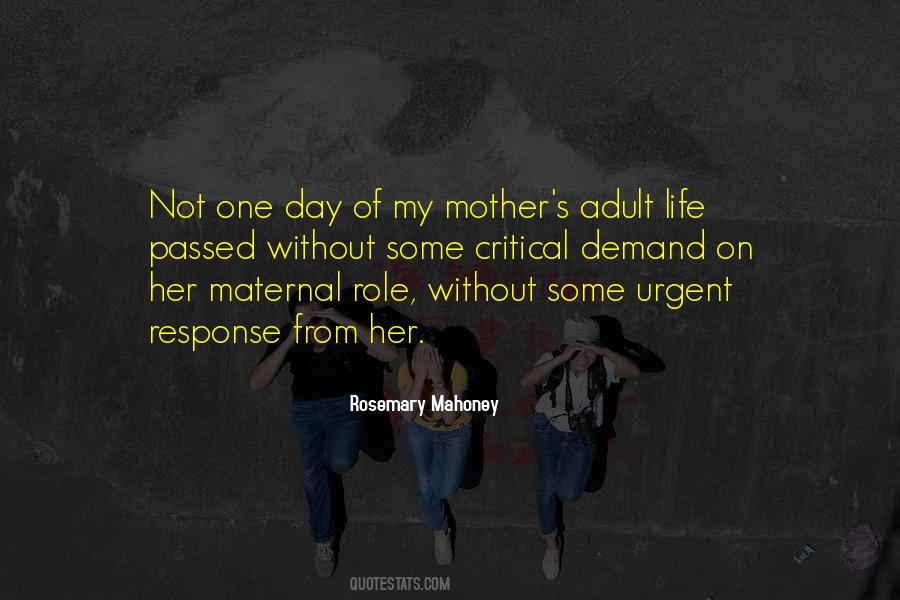 Quotes About Role Of A Mother #80470