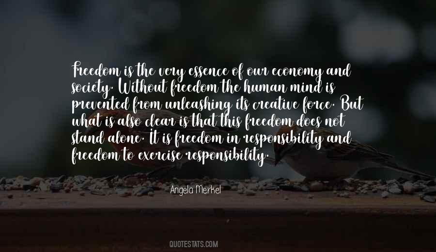 Quotes About Responsibility And Freedom #615098