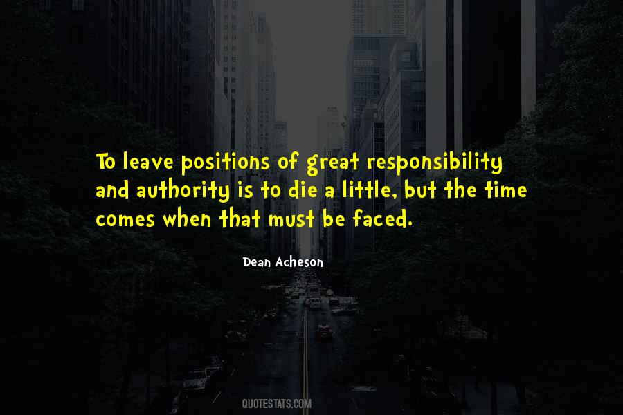 Quotes About Responsibility And Authority #1322897