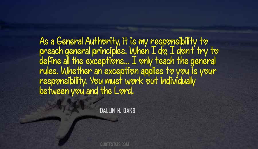 Quotes About Responsibility And Authority #1713713