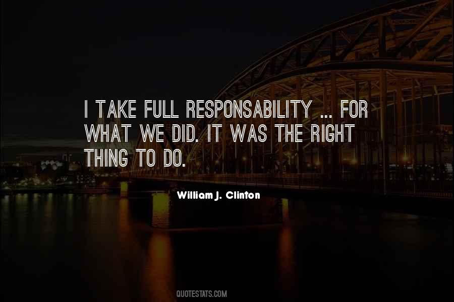 Quotes About Responsability #1524777