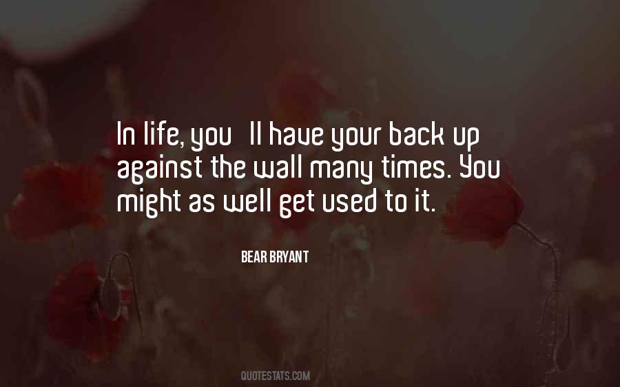 Back To The Wall Quotes #1005672
