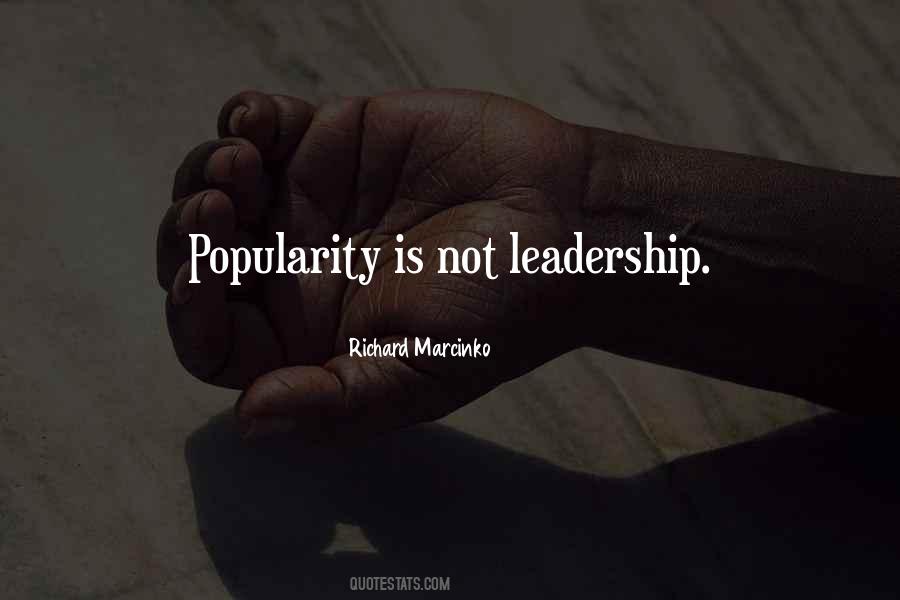 Not Leadership Quotes #291646