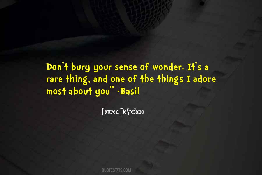 Quotes About Sense Of Wonder #1096748